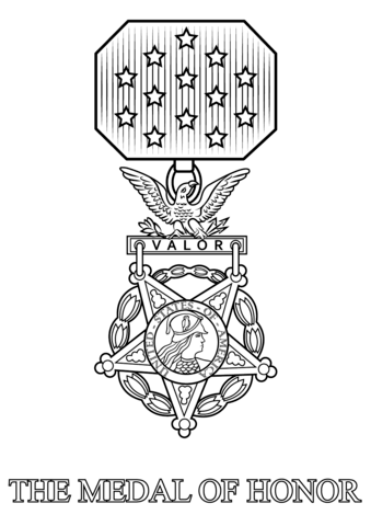 Medal Of Honor Coloring Page